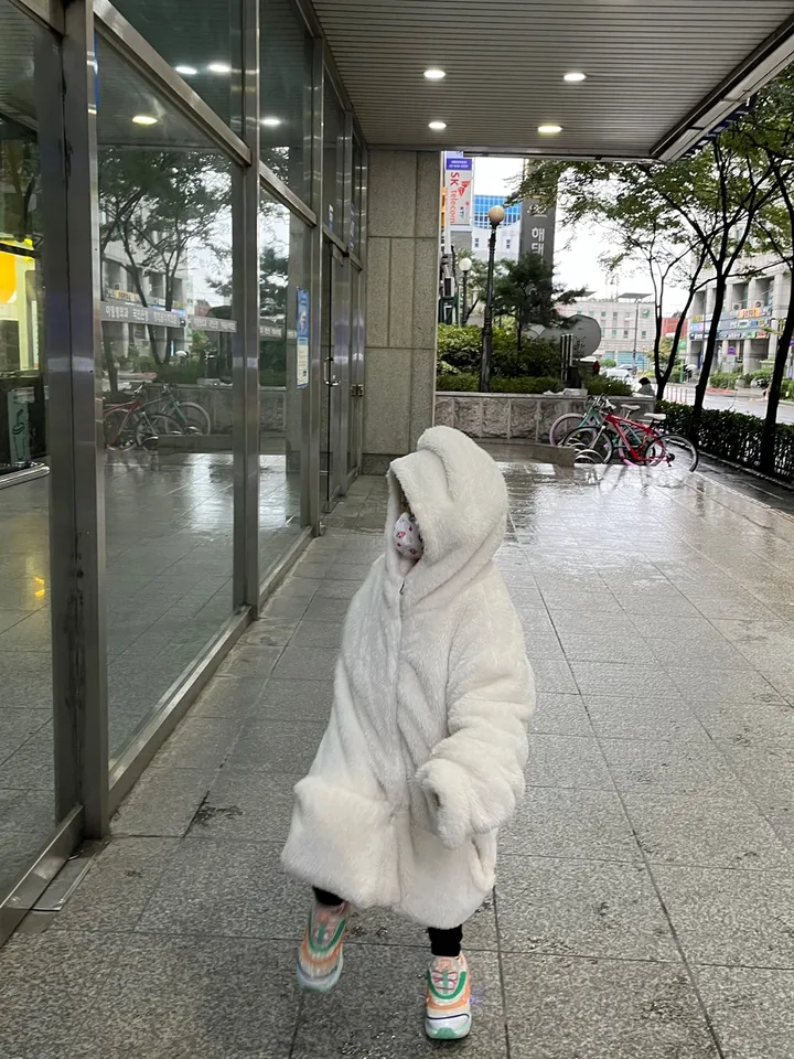 3size 남녀공용 커플룩 양털 후리스 후드집업 2color 상세 이미지 17
