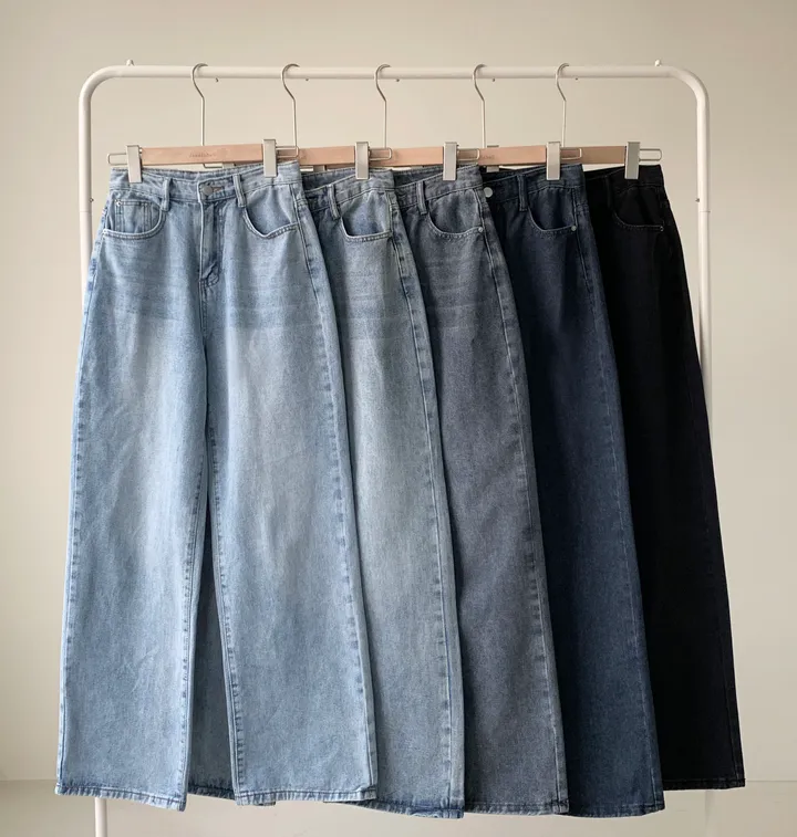 ["인생"데님🖤/기장선택/~XL] 올데이 하이웨스트 캣브러쉬 워싱 데님 와이드 팬츠 바지 키작녀 키큰녀 빅사이즈 청바지 상세 이미지 39