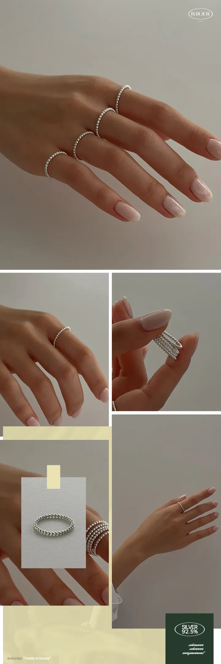 실버 925 999 에브리모먼트 베이직 실반지 모음전 상세 이미지 18