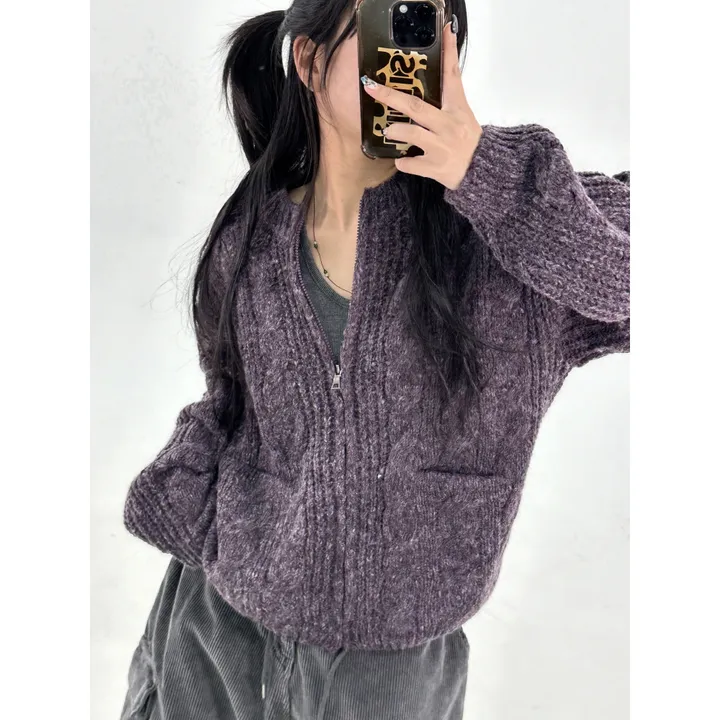 코지 러블리 포켓 포인트 케이블 니트 집업(4color/3-5일 여유주문) 상세 이미지 33