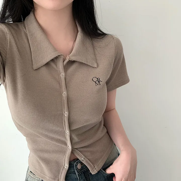 [드디어반팔출시!!/아이보리 당일출고🎉] 자체제작 #크치Made 반팔 ver. 웨하스 슬림핏 카라 골지 반팔 니트 가디건 - cd 상세 이미지 49