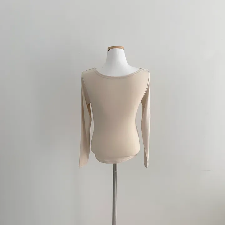 [🚀당일발송🚀]💗MADE💗 글램 촉촉 셔링 오프숄더 슬림 티셔츠 5color 상세 이미지 49