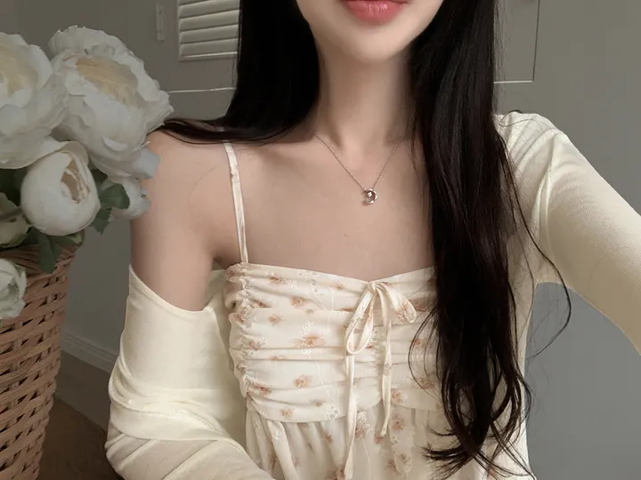 [나시+가디건세트] best 💘 히핑 cardigan + 플라워프릴나시 blouse set 상세 이미지 30