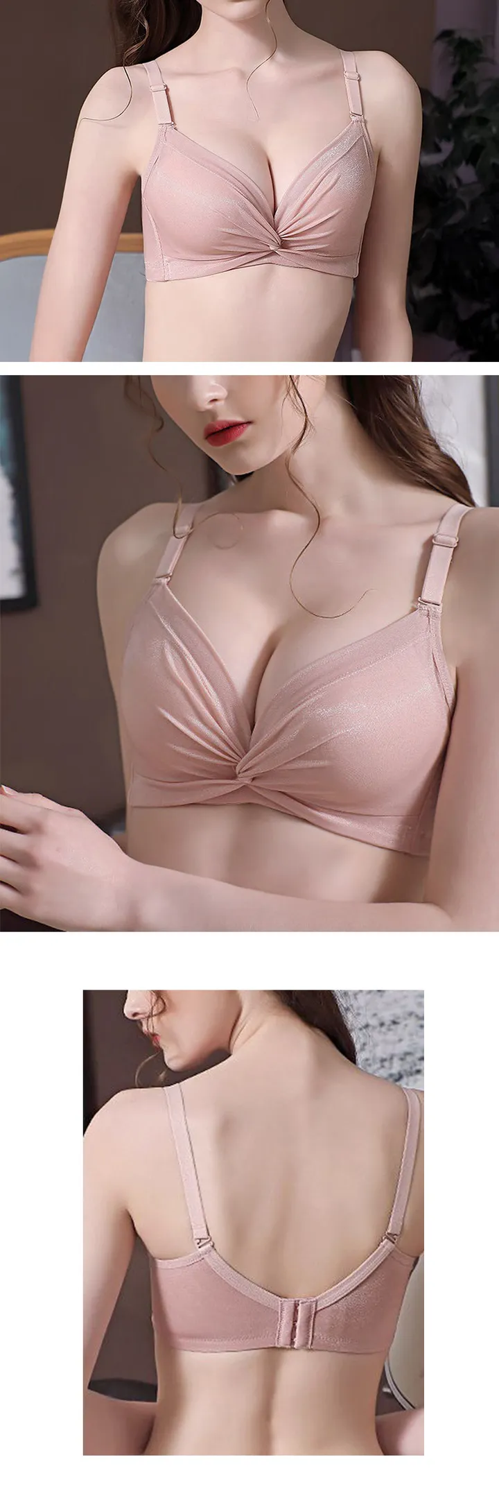 4cm 볼륨 푸시업 뽕브라 예쁘게 볼륨업 브라팬티세트 상세 이미지 10