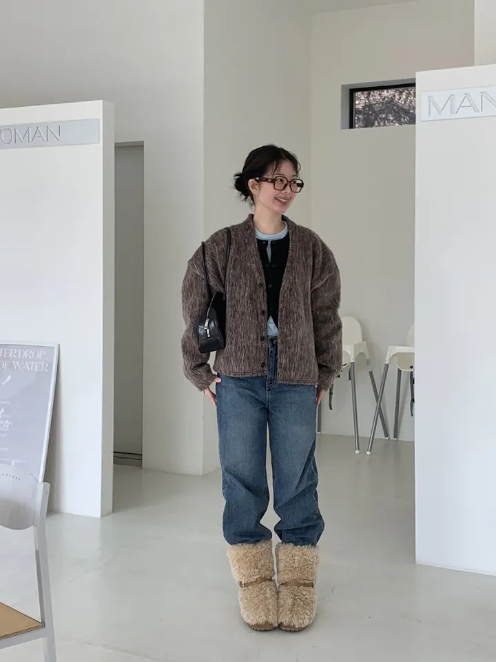 basic round cardigan (5color) 상세 이미지 43