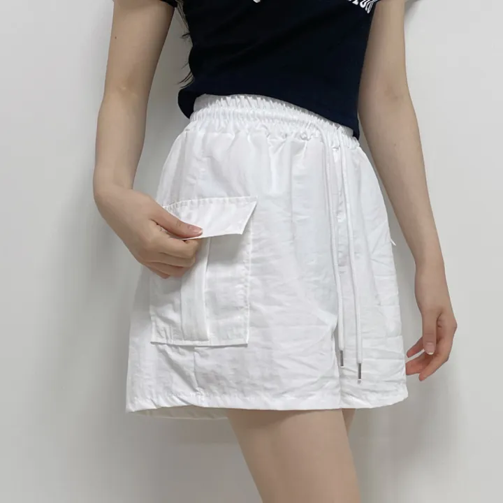 [20시이전 주문 당일출고🩷] 아노락 카고 반바지 비침X 바스락 바캉스룩 여름 포켓 속바지O 숏팬츠 3부반바지 카고바지 카키 바지(3COLOR / FREE SIZE) 상세 이미지 10