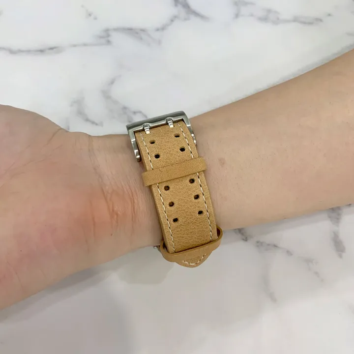 [당일출고] 애플워치10 9 8 7 SE SE2 38 41 42mm 울트라 가죽 래더 유광 무광 투톤 밴드 줄질 스트랩 상세 이미지 24