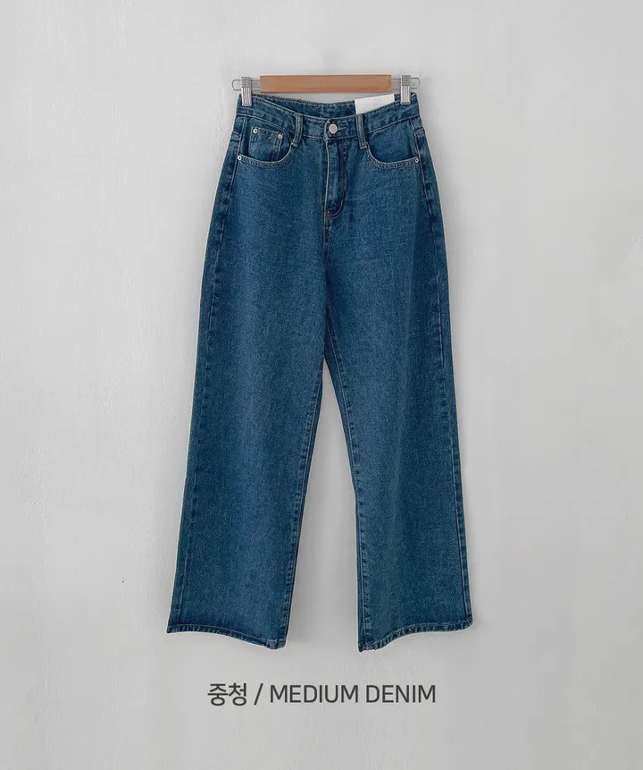 [3단기장/S-2XL/인생데님👖] 로킷 데님 와이드핏 롱 워싱 데님 팬츠 6colors 상세 이미지 34