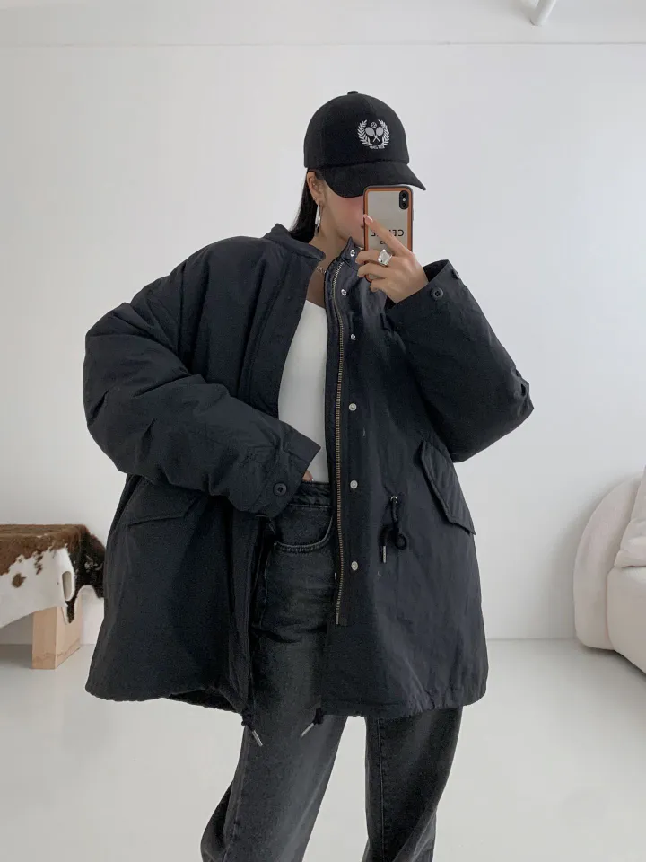핏 숏 패딩 개파카 야상(3컬러/안감 누빔패딩 탈부착 가능) 상세 이미지 6