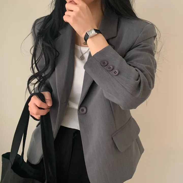 [기획/필수] 오늘도 예쁘게, 모니카 원버튼 숏자켓;4col 상세 이미지 8