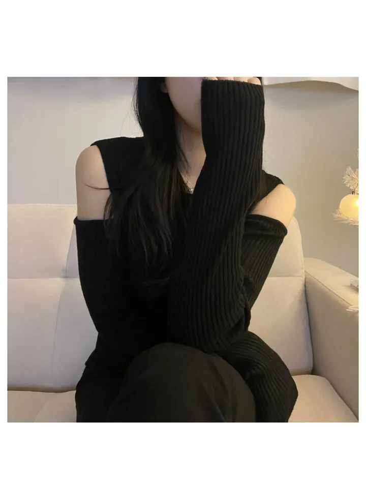 [ cashmere3% ] 골지 트임 긴팔티 (4color) 상세 이미지 15