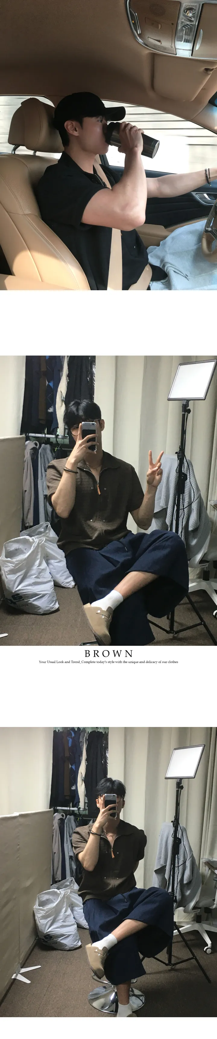 [SUMMER VER.] 보테가 가디건 하프 자켓 남자 여름 코디 상세 이미지 12