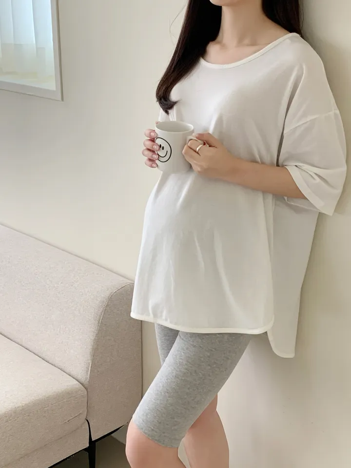 국내제작 5부 임산부레깅스 면 40수 상세 이미지 40