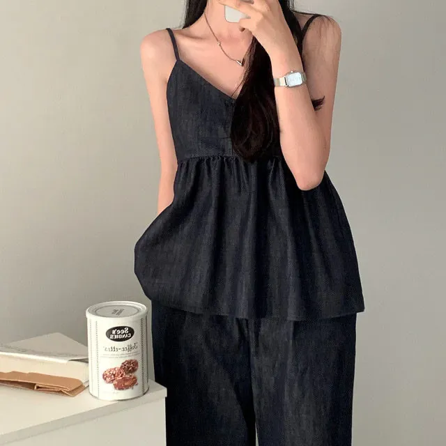 DY휴양지룩 나시 셋업 SET #45686515 상세 이미지 4