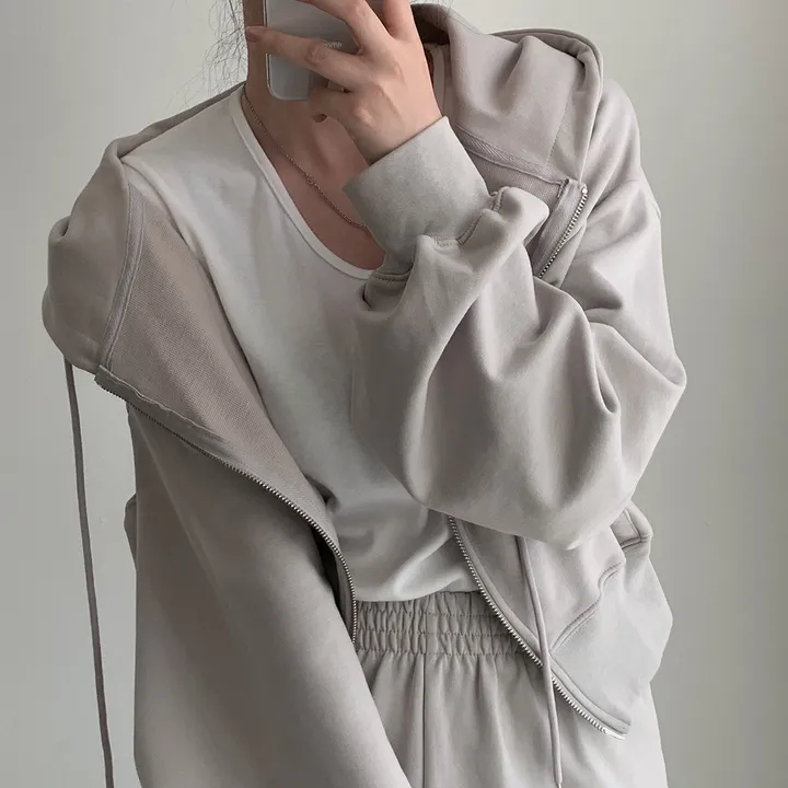 [💖후기극찬/봄,가을교복💖]  자체제작 #크치Made 꿈에 나온 핏, 사계절 입는 크롭 투웨이 후드집업 - zipup : 봄,봄아우터,봄자켓,가을,가을아우터 상세 이미지 105