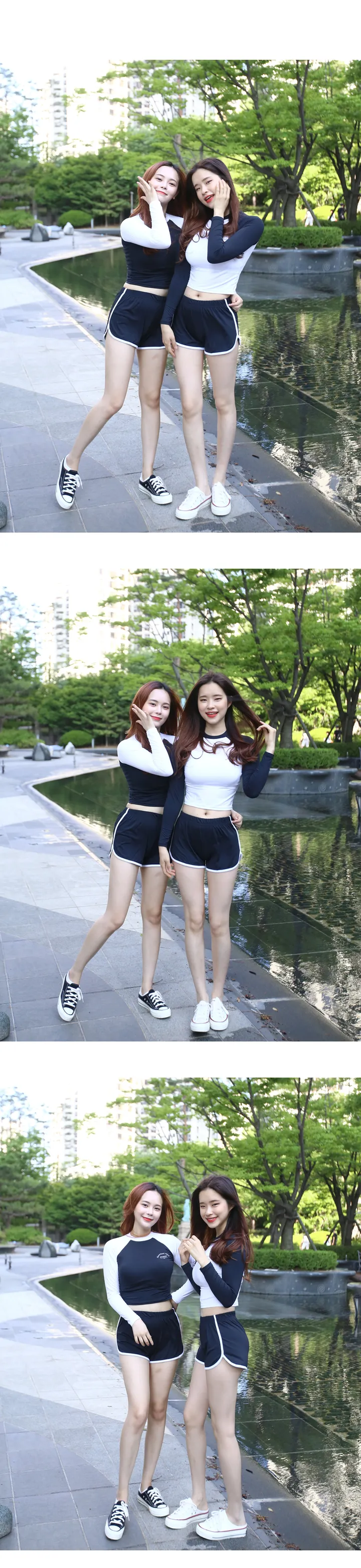 (묶음할인 여름필수품 무배) 배색 래쉬 팬츠 수영복바지 돌핀팬츠 (파라노말샵) 상세 이미지 3