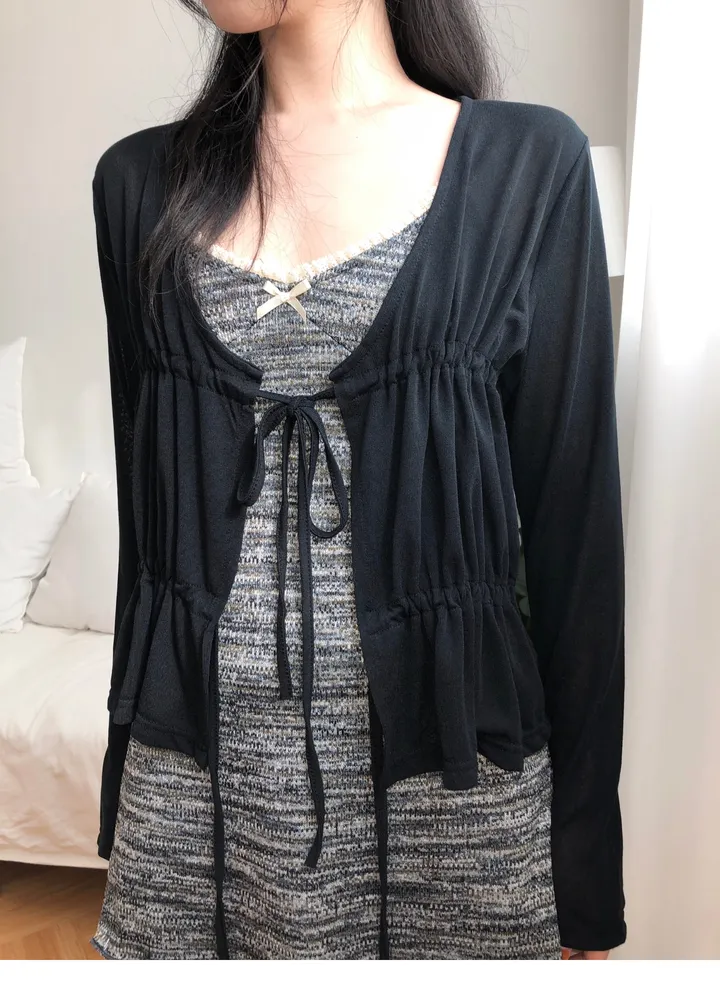 shirring cardigan (2color) / 셔링 가디건 상세 이미지 29