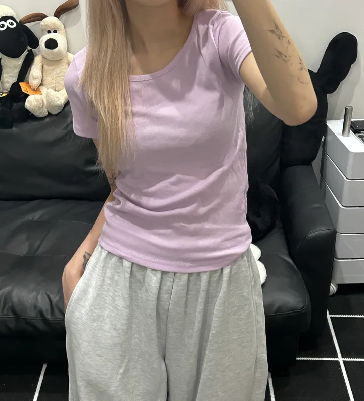 [🎀누적판매 2천장🎀] Butter slimfit u-neck short sleeve T 버터 슬림핏 유넥 반팔티 상세 이미지 68
