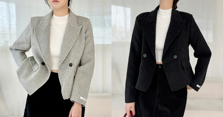 당출🖤울코트🖤 핸드메이드 카라 울 숏코트 이너코트 4Color 상세 이미지 4
