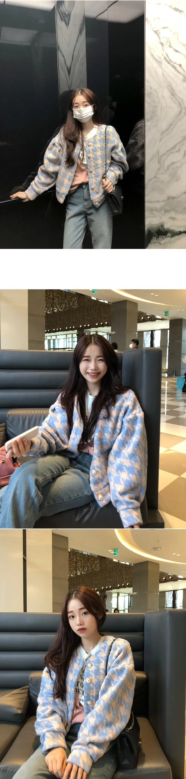 주문폭주[MADE] black pink tweed - set 상세 이미지 13