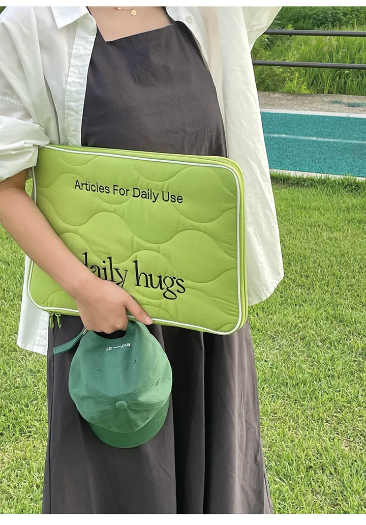 에그머그 daily hugs 퀄팅 아이패드파우치 맥북파우치 노트북파우치 아이패드케이스 노트북가방 11인치 13인치 15인치 상세 이미지 11