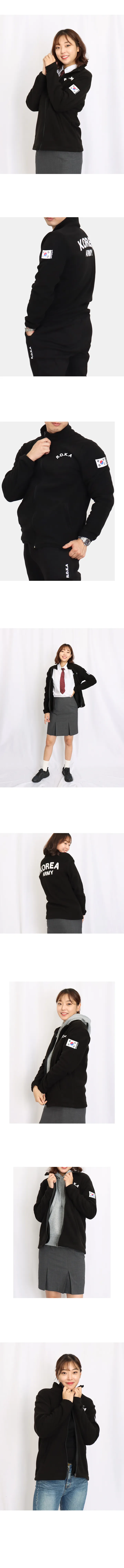 [2color]기본 ROKA 로카 후리스 실리콘나염 기모 로카집업 상세 이미지 12
