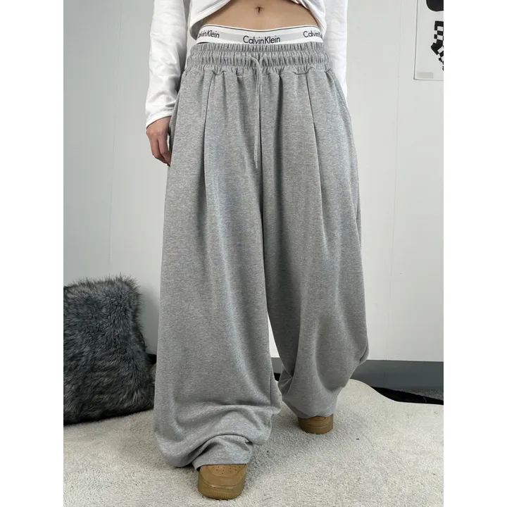 기모선택❤️[UNISEX/기획특가/4size!]올데이 원턱 라인 루즈 와이드 트레이닝 팬츠(2color) 상세 이미지 36