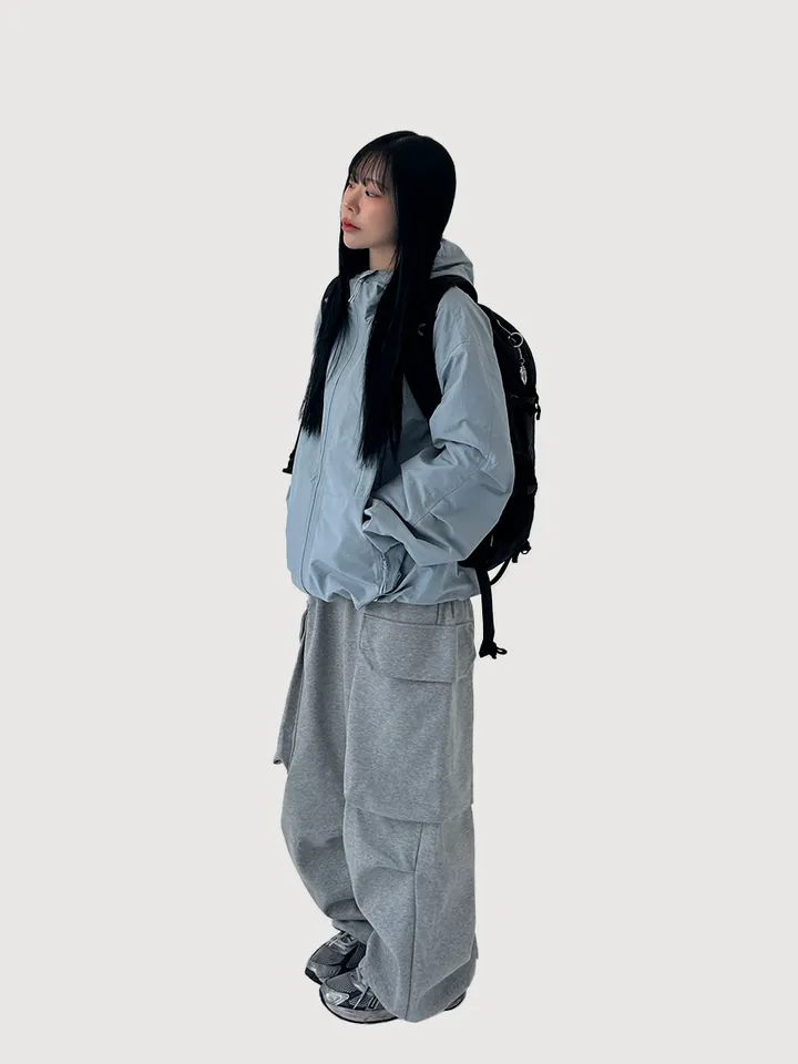 [오버핏,퀄보장/UNISEX] 케이 파스텔 후드 바람막이 (3color) 상세 이미지 5