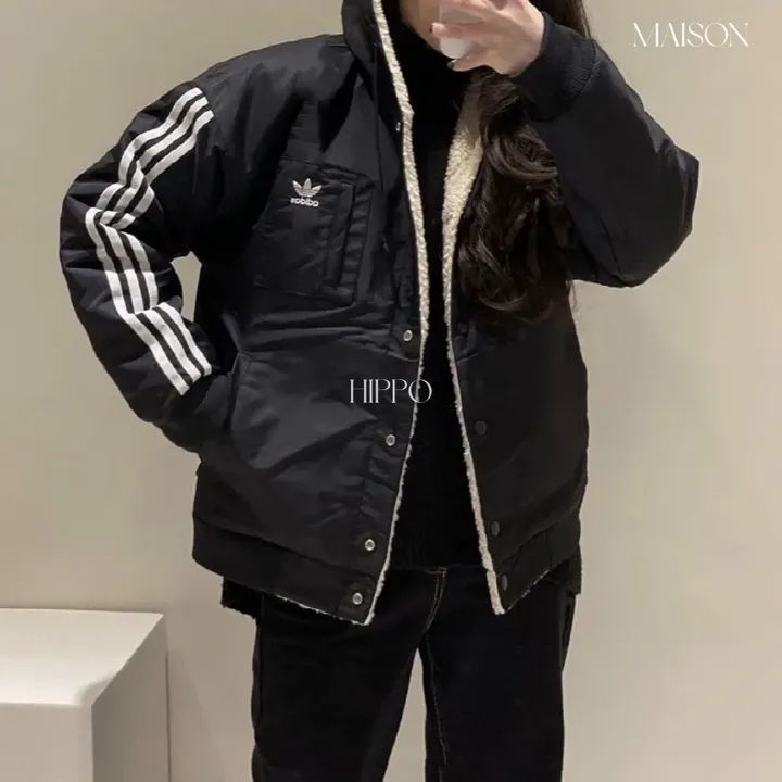 아디다스 오리지널 셰르파 플리스 뽀글이 리버시블 양면 자켓 H39019 상세 이미지 6