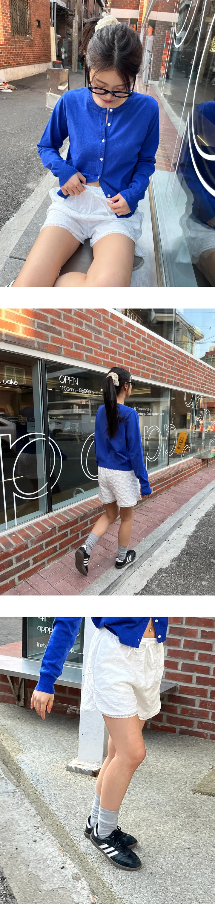 더블단 라운드 가디건(6cols) 상세 이미지 12