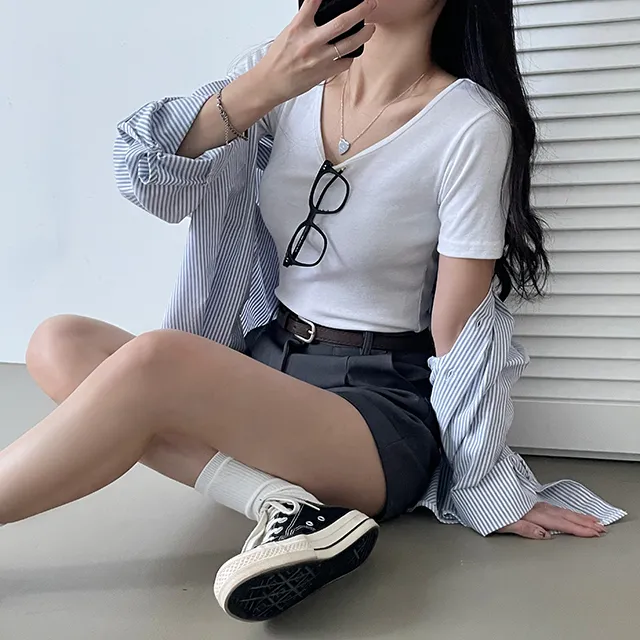[S,M,L/벨트SET!] *봄신상 핏정석 데일리 숏팬츠 슬랙스 3color 상세 이미지 29