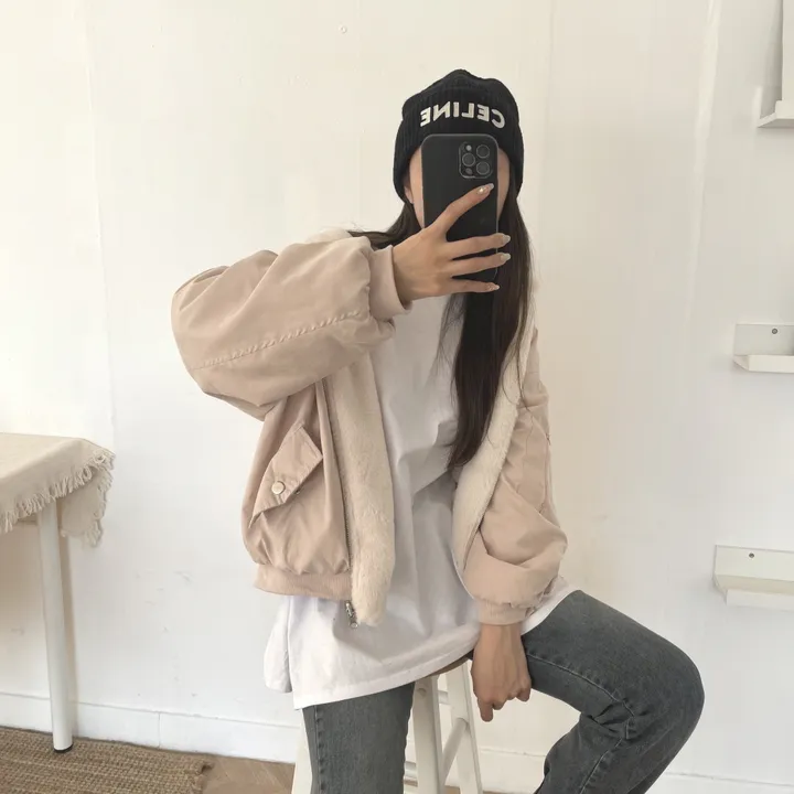 [특가세일/당일발송]양면착용 부들부들 부드러운 페이크퍼 보아털 후리스 밍크안감 아방핏 리버시블패딩 항공점퍼 후드점퍼 패딩점퍼 퍼자켓  3color 상세 이미지 19