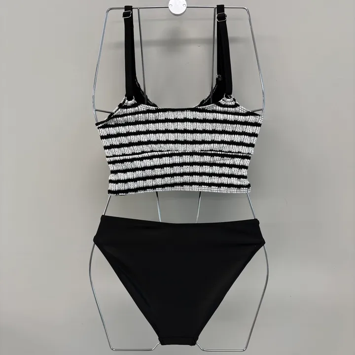 [당일출고/M-XL]체형커버 수영복 하이웨스트 치마 비키니 마린 호텔 수영복4PCS 상세 이미지 19