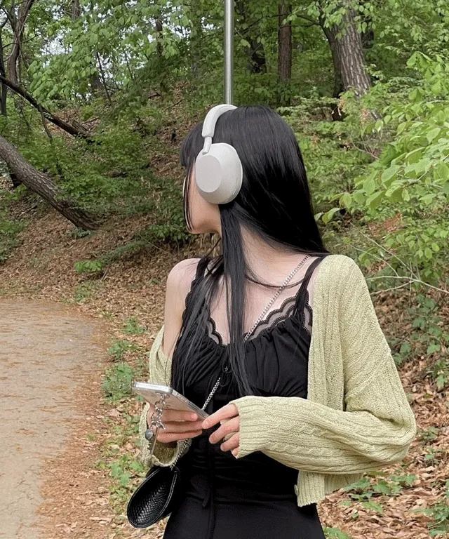 아보카도 루즈 케이블 니트 브이넥 숏 가디건 4color