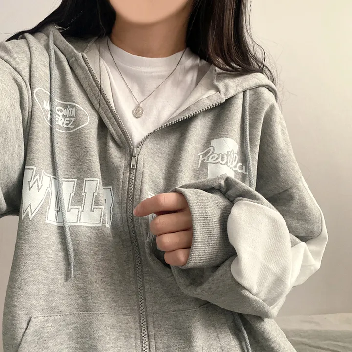 봄new*[데일리/스트릿] 윌비 져지 오버핏 후드집업 3color 상세 이미지 10