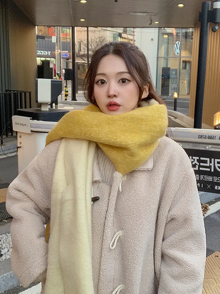 [완전강츄!!🧸한겨울까지쭉] 양털 뽀글이 롱 떡볶이 코트 더플 카라 오버핏 후리스 스웨이드 안감 부클 털 자켓 겨울 아우터 데일리 꾸안꾸 2COL 상세 이미지 16