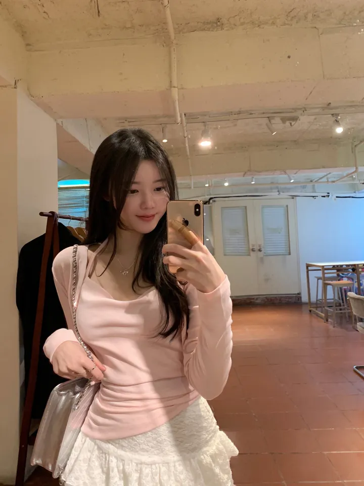 베리유 언발 드래이핑 가디건 세트 상세 이미지 11