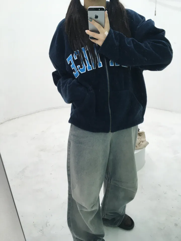 자수 후리스 후드집업 상세 이미지 29