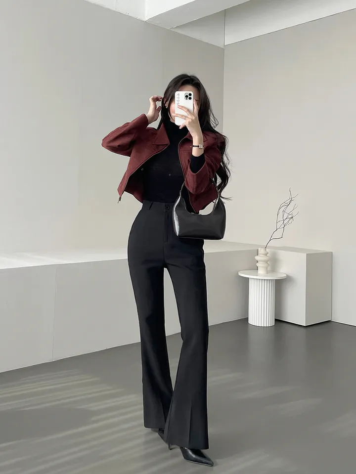 [만능코디템/히든밴딩🖤] 가나다란 엣지 3단 기장 오피스룩 쫀쫀 스판 하이웨스트 부츠컷 슬랙스 5color 상세 이미지 11