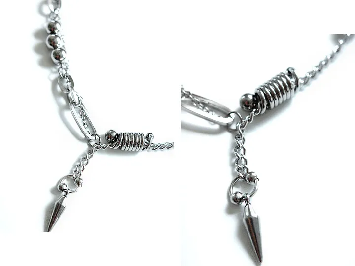 [써지컬] pierce drop necklace | 피어싱 볼 드롭 목걸이 상세 이미지 30