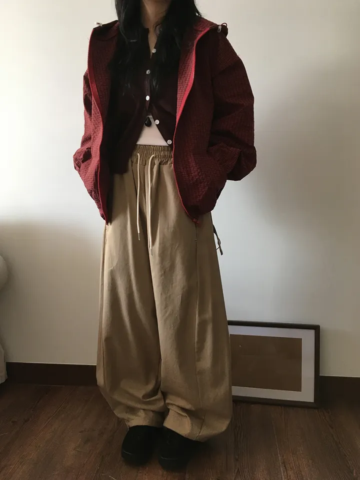 MD픽🩵 베카 체크 투웨이 후드 점퍼(5color) 상세 이미지 37