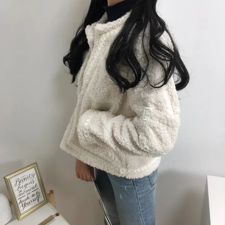 실물이 더 예쁜 3color: 트위드 양털 포켓 무스탕 자켓 상세 이미지 19