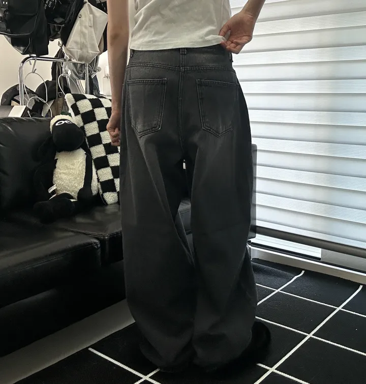 [🎀누적판매 1천장🎀]Allday washing pin-tuck wide denim 올데이 워싱 핀턱 와이드 데님 상세 이미지 46
