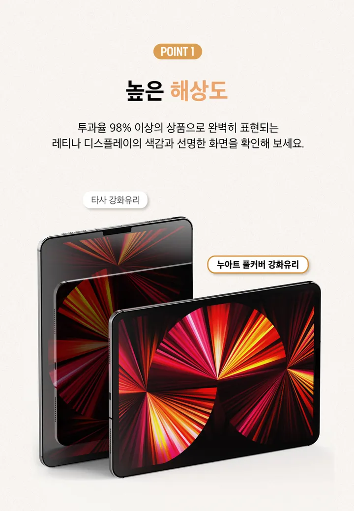 ✏️새학기+스티커증정 신기종 에어 프로 미니 9 8 7 6 5 4 3세대 아이패드 투명 하드 케이스 펜슬수납 종이질감 풀커버 강화유리 필름 펜촉 10.9 11 12.9 13 인치 상세 이미지 31