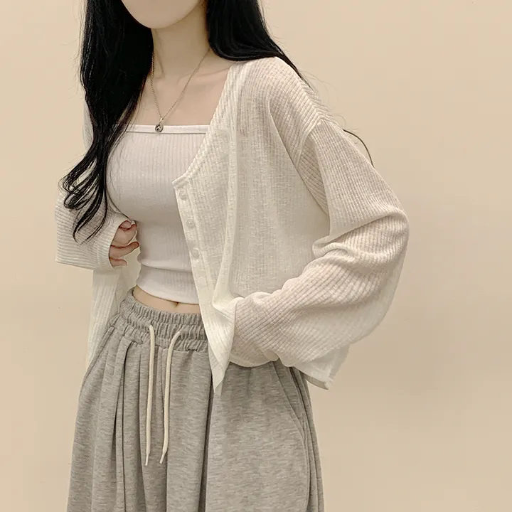 [한여름까지!/넉넉함보장🤍] 린넨 트임 오버핏 여름가디건 살안타템 빅사이즈 상세 이미지 9
