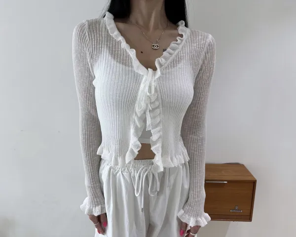 썸머 프릴 가디건 6COLOR 상세 이미지 26