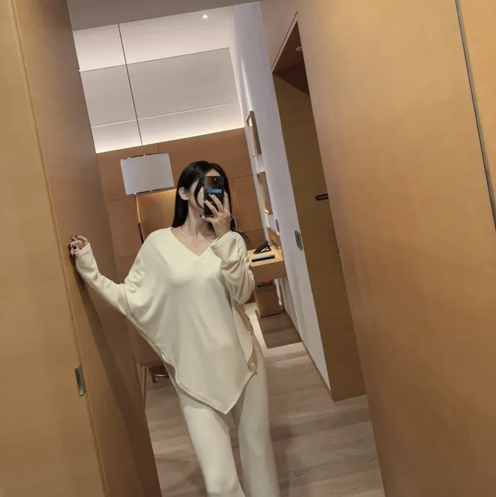 [Made /단품구매가능 /세트3000원할인] 촉촉 촤르르 연유 라떼 트레이닝 세트 여리핏 꾸안꾸 퀄보장 데일리set 핏보장 봄 신상 상세 이미지 24