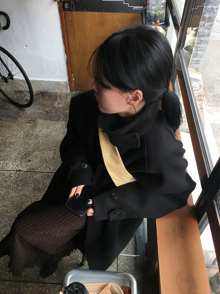 [MD픽🍅/unisex] 하이넥 스테디 발마칸 롱코트 (2color) 상세 이미지 9