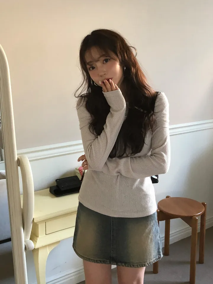 원스 워싱 데님 미니 스커트 상세 이미지 38
