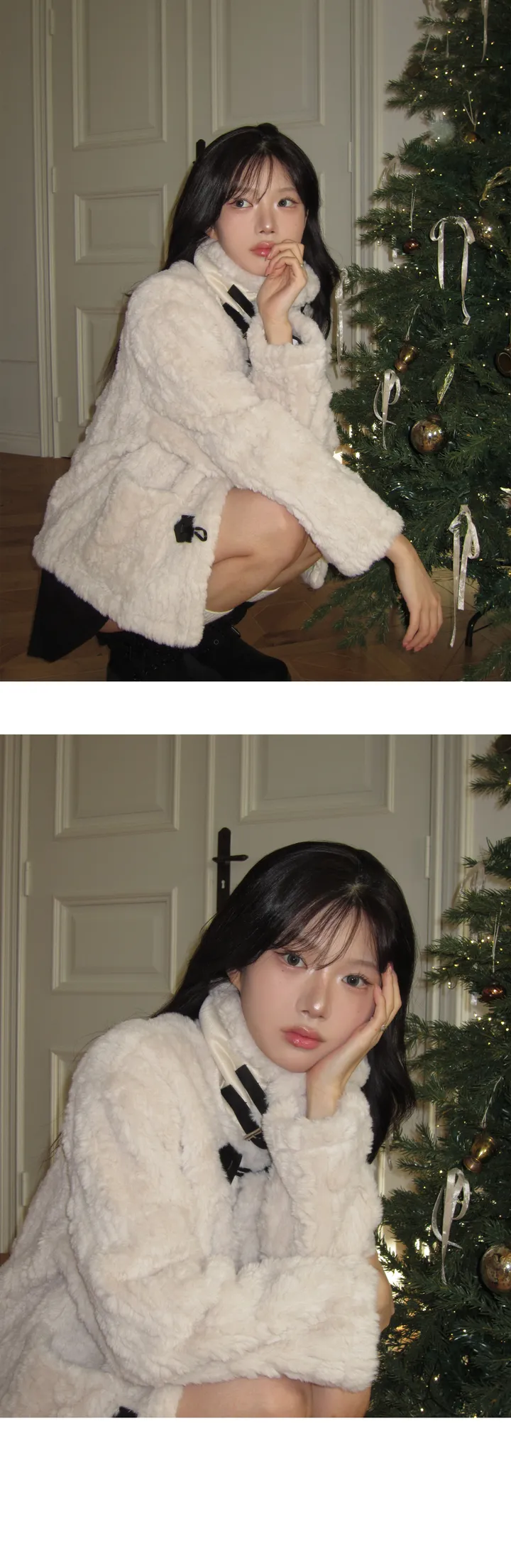 [모델추천🖤] 르미 퍼 버클 연말 아우터 - 2color 상세 이미지 7